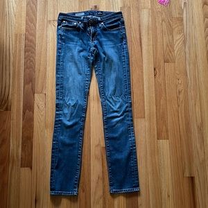 26R AG the Stevie Straight blue jeans